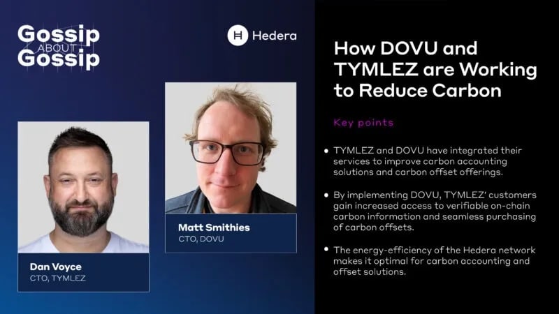 How Dovu and Tymlez are Working to Reduce Carbon Emission