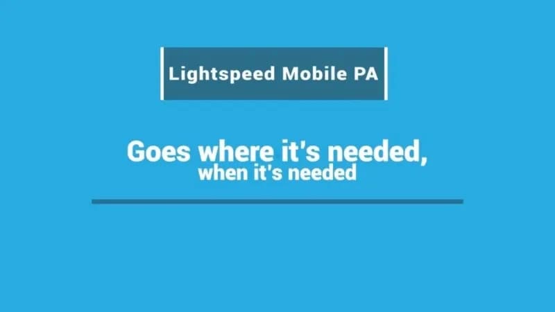 Mobile PA – Goes where it’s needed, when it’s needed