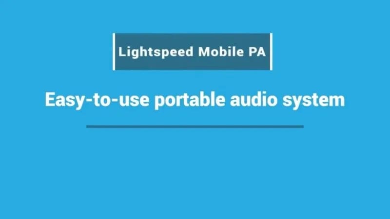 Mobile PA – The easy-to-use portable audio system