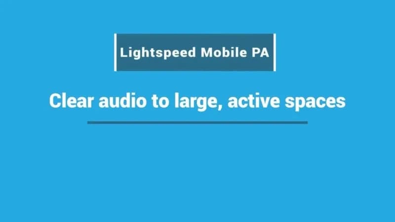 Mobile PA – Clear Audio to large, active spaces