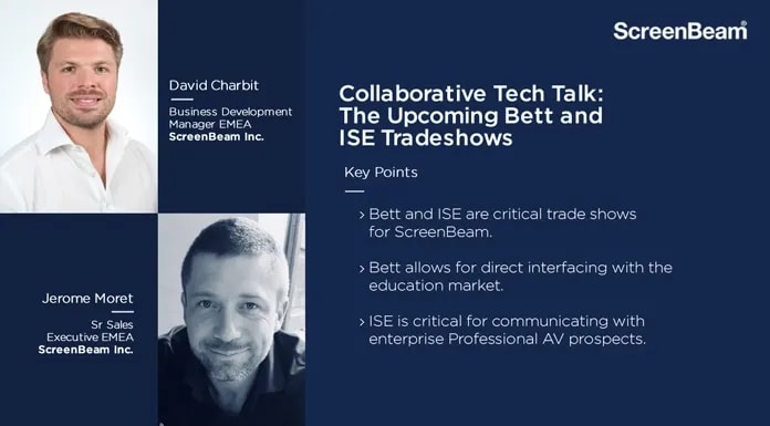 Thoughts on Upcoming Bett and ISE Tradeshows with David Charbit & Jerome Moret