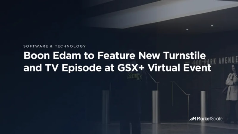 Boon Edam to Feature New Turnstile and TV Episode at GSX+ Virtual Event