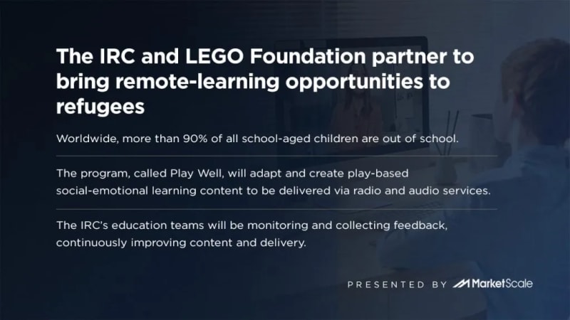 The IRC and LEGO Foundation partner to bring remote-learning opportunities to refugees