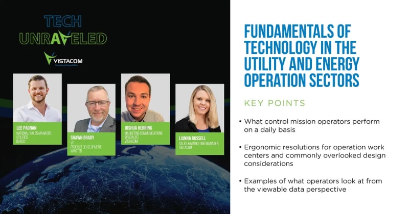 Vistacom, Barco and Winsted Experts Discuss Critical Role of Control Room Operators