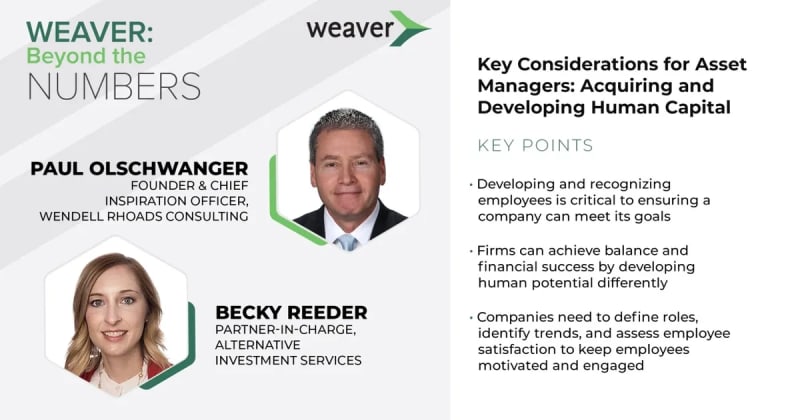 Key Considerations for Asset Managers: Acquiring and Developing Human Capital
