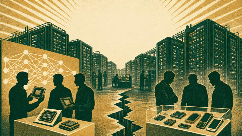 AI infrastructure spending is splitting the semiconductor sector in two