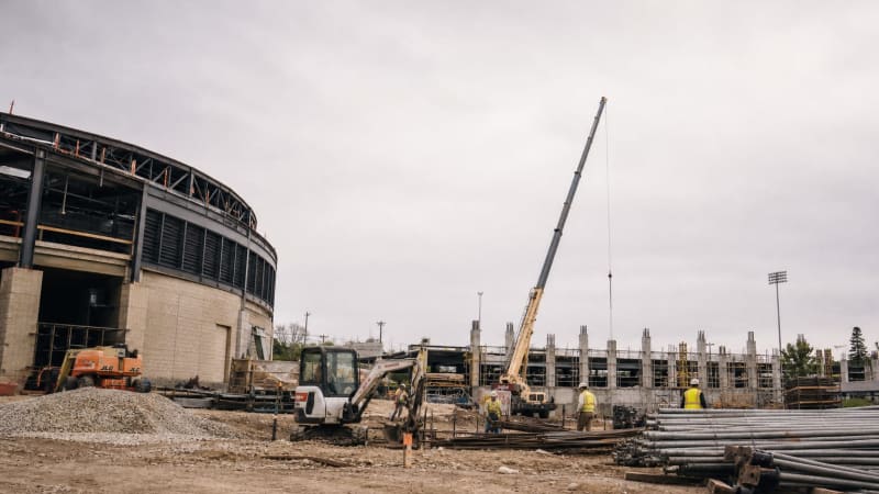 College sports departments are still building facilities in 2026, even as new revenue stays small