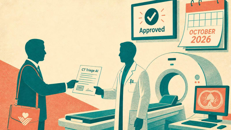 Medicare now pays $137.53 per scan for inpatient CT triage AI
