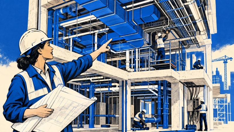 MEP systems can run 30-40% of a construction budget, ASCE course says