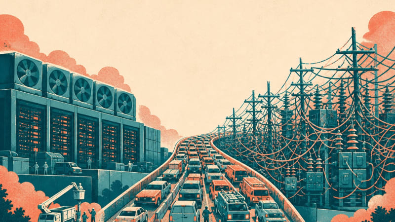 Transmission congestion cost the US grid $12B in 2024, and Texas's data center freeze is making the bottleneck worse