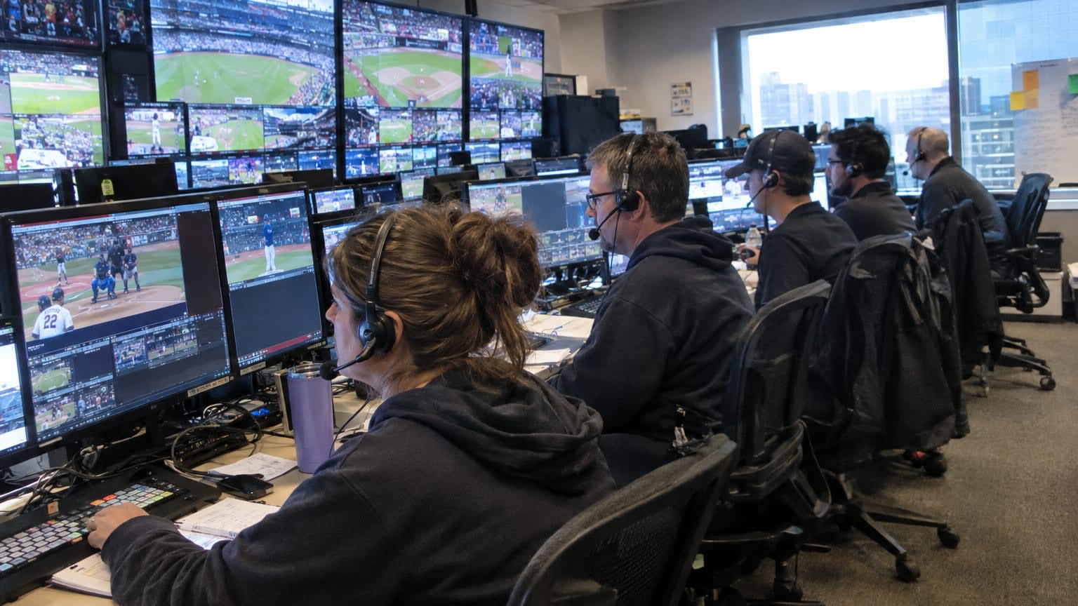Game Creek's World Series truck had six replay operators working from Los Angeles