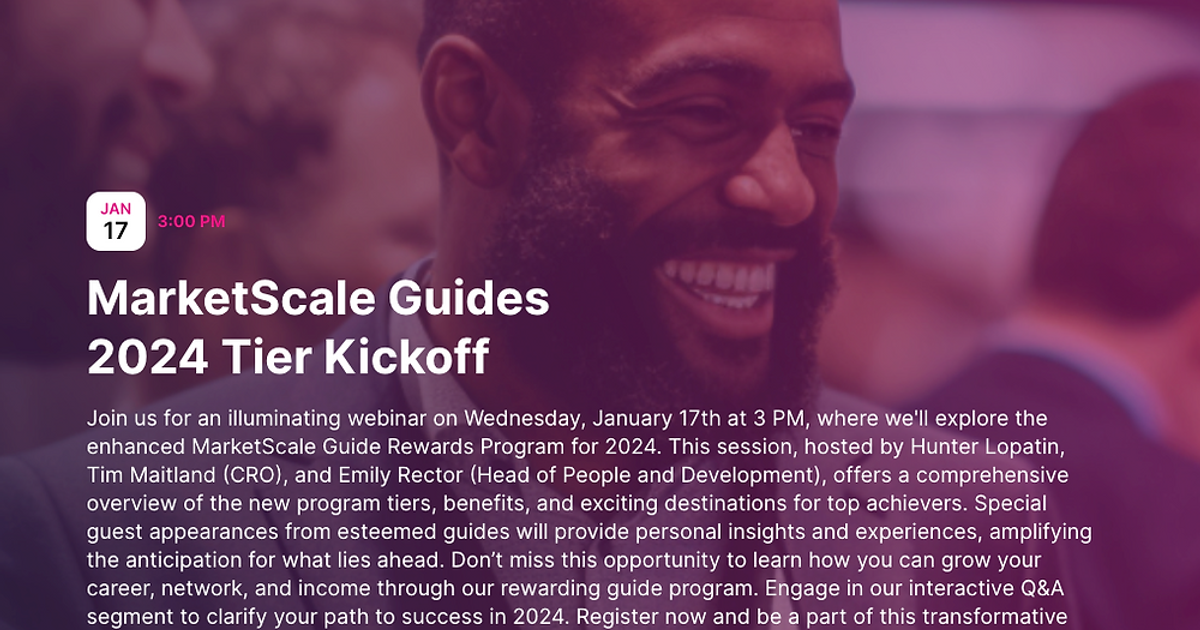 Elevating Careers: The 2024 MarketScale Guides Rewards Program