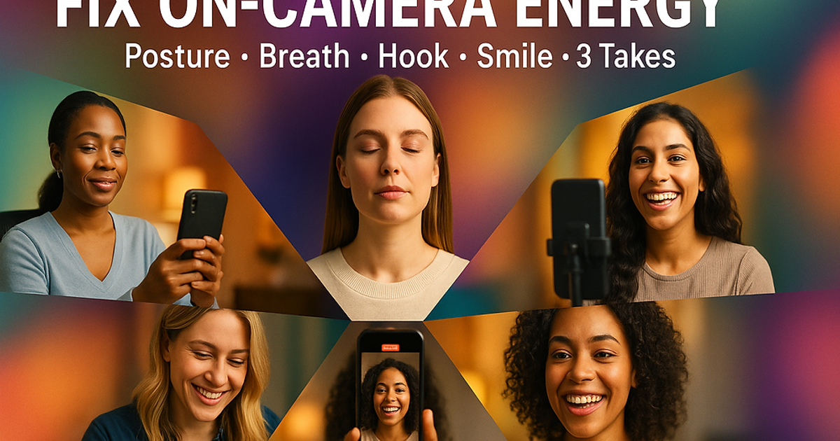 How to Fix Low-Energy On-Camera Delivery in 60 Seconds