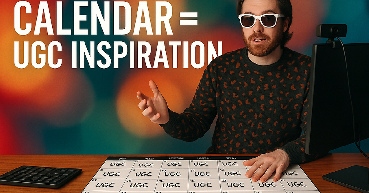 How to Use Your Calendar as Inspiration for Creating UGC