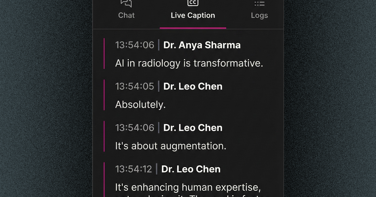 Smarter Recording Rooms, Better Transcripts: Live Captions for Recording Rooms