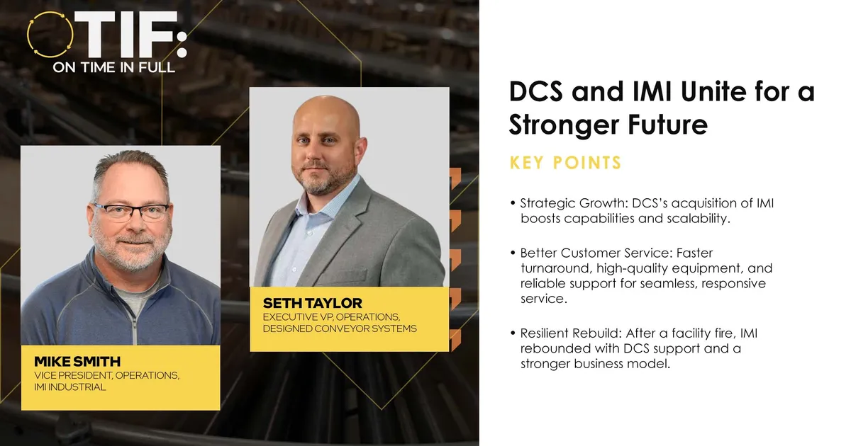 DCS and IMI Unite for a Stronger Future