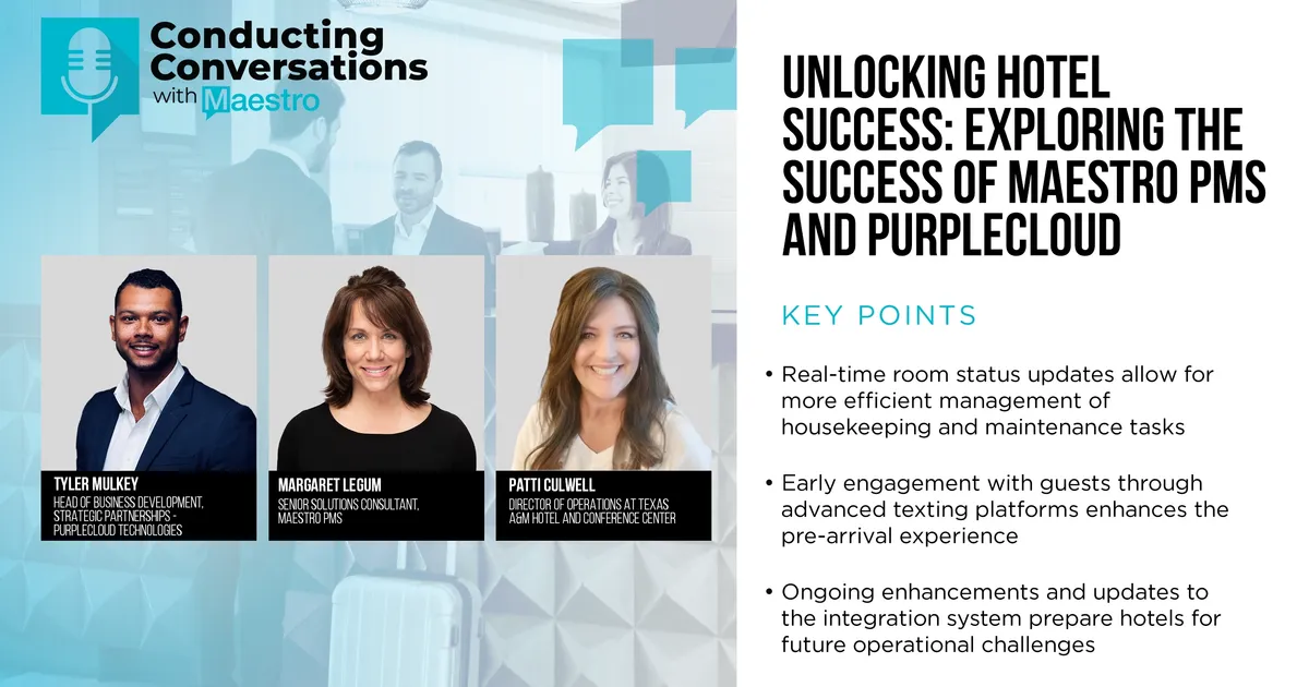 Unlocking Hotel Success: Exploring the Success of Maestro PMS and PurpleCloud Integration