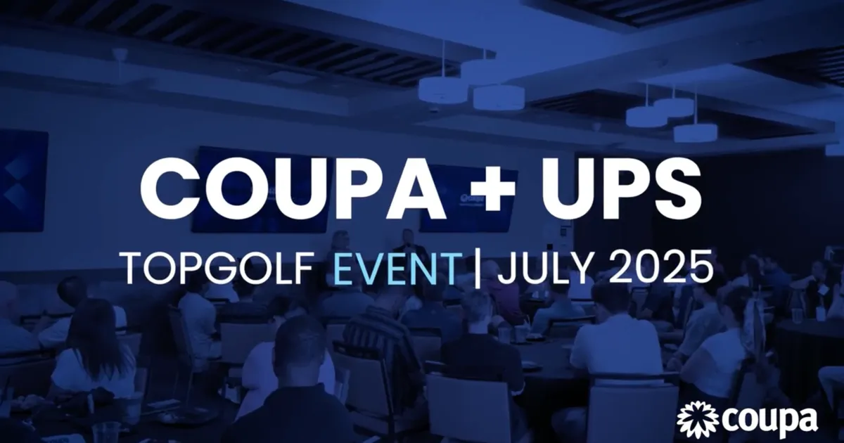 Coupa and UPS Showcase AI-Driven Innovation at Topgolf Atlanta Customer Event