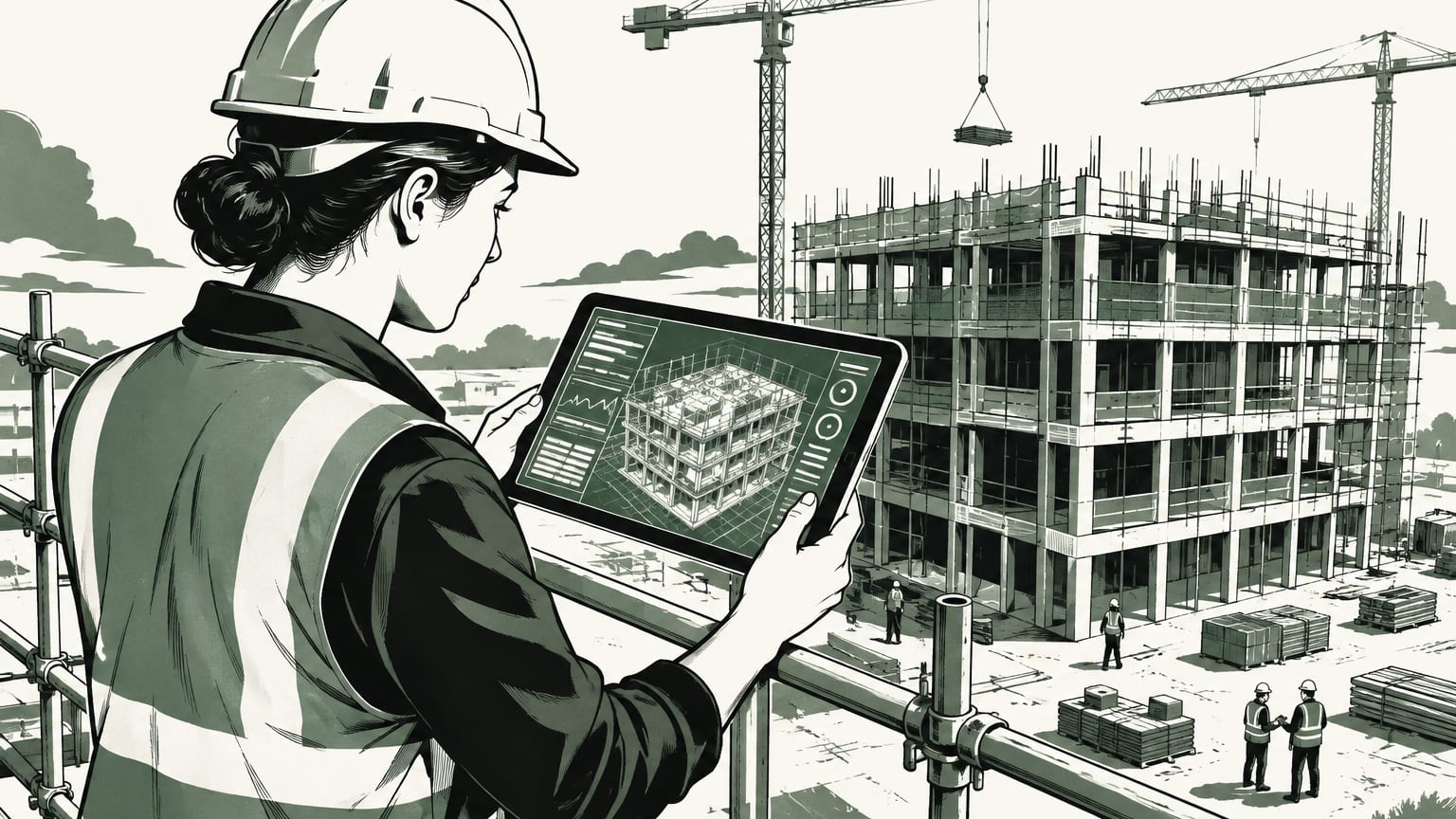 Highlighting the pivotal role of advanced digital tools in contemporary construction project management.