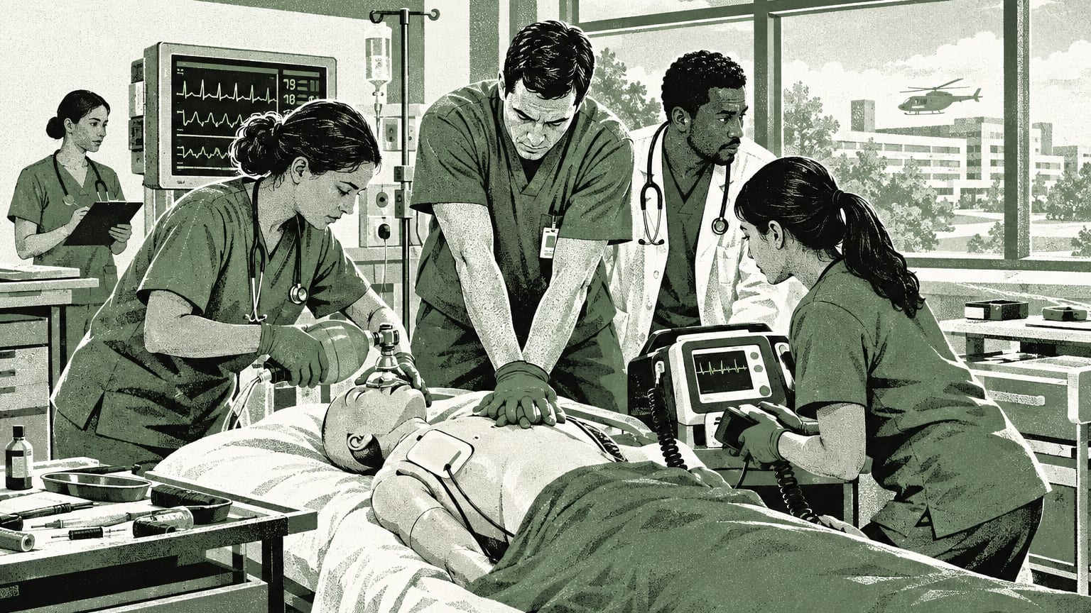 This underscores the importance of continuous clinical simulation practice in healthcare to enhance real-life emergency response effectiveness.