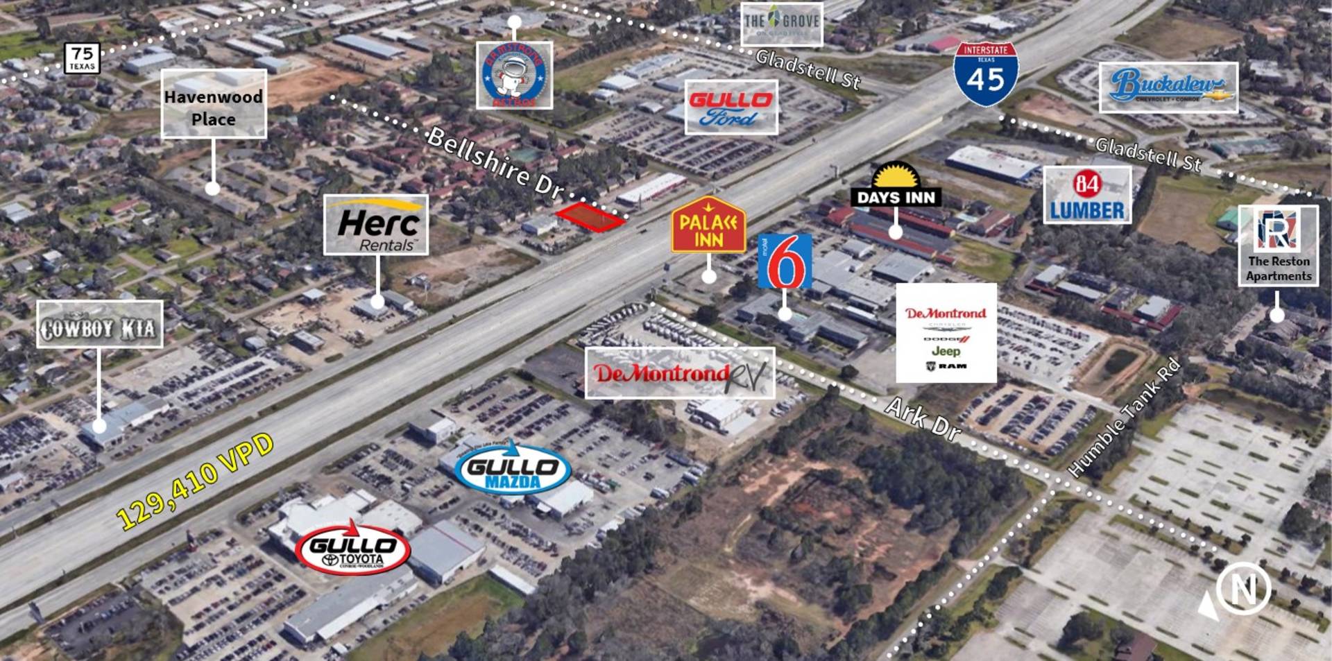 NEC I-45 & Bellshire Dr