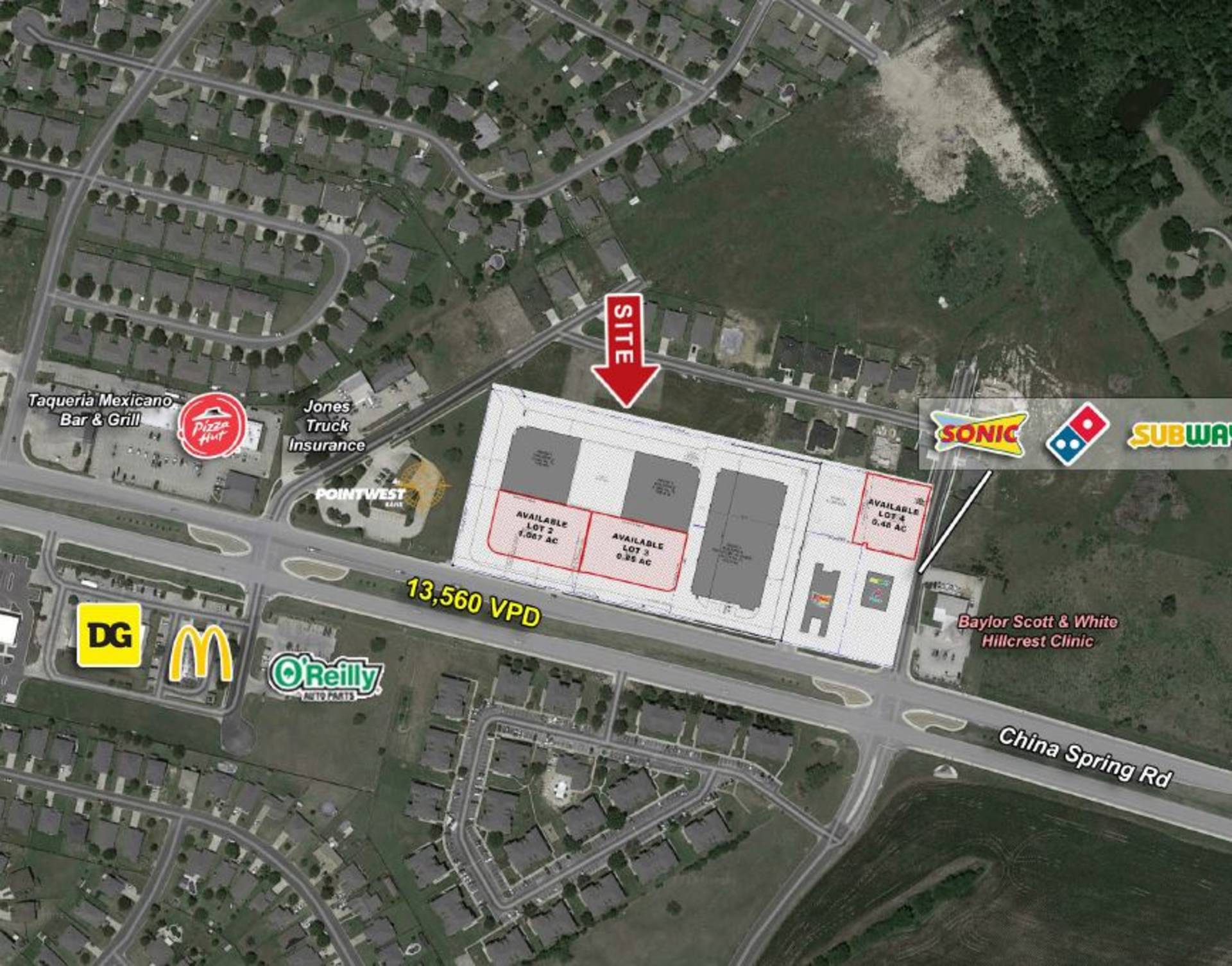 China Spring Rd & Saddle Creek Rd