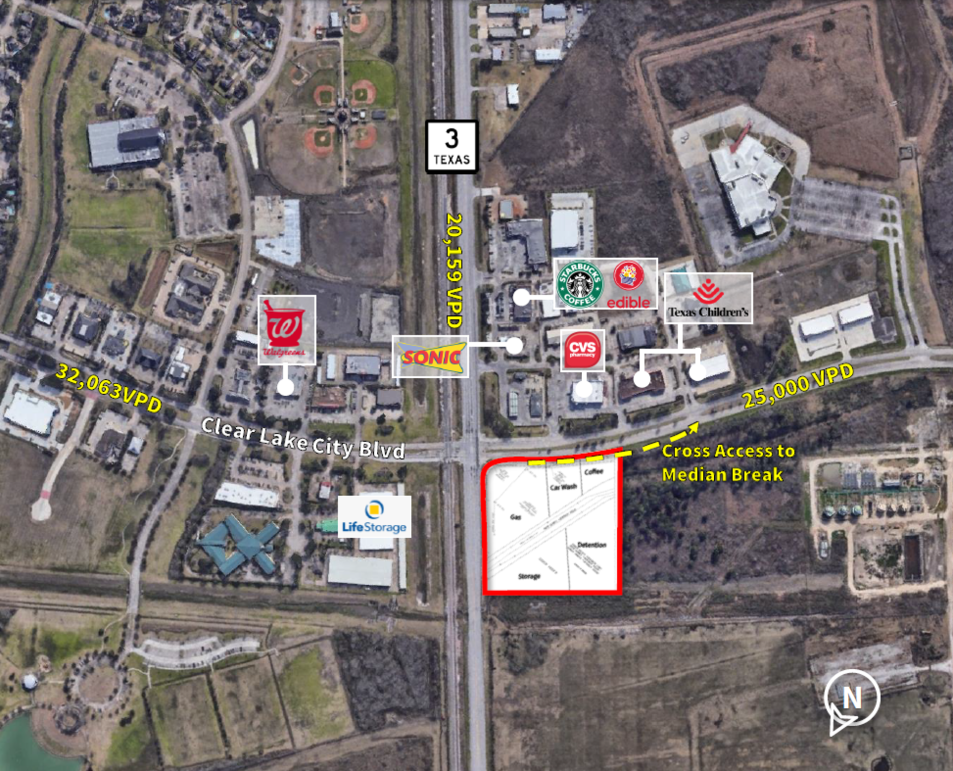 TX-3 & Clear Lake City Blvd