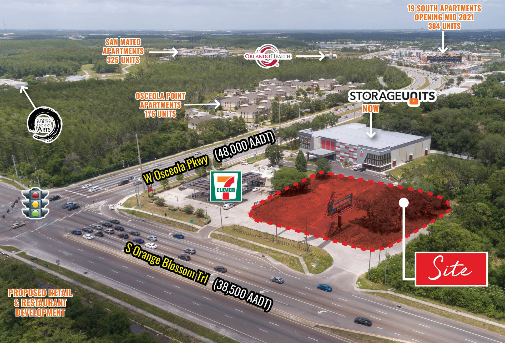 W Osceola Pkwy & S Orange Blossom Trl