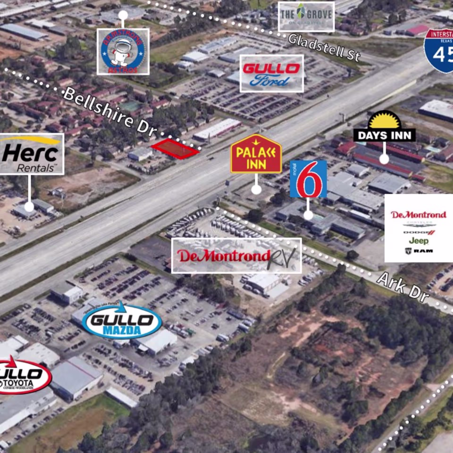 NEC I-45 & Bellshire Dr