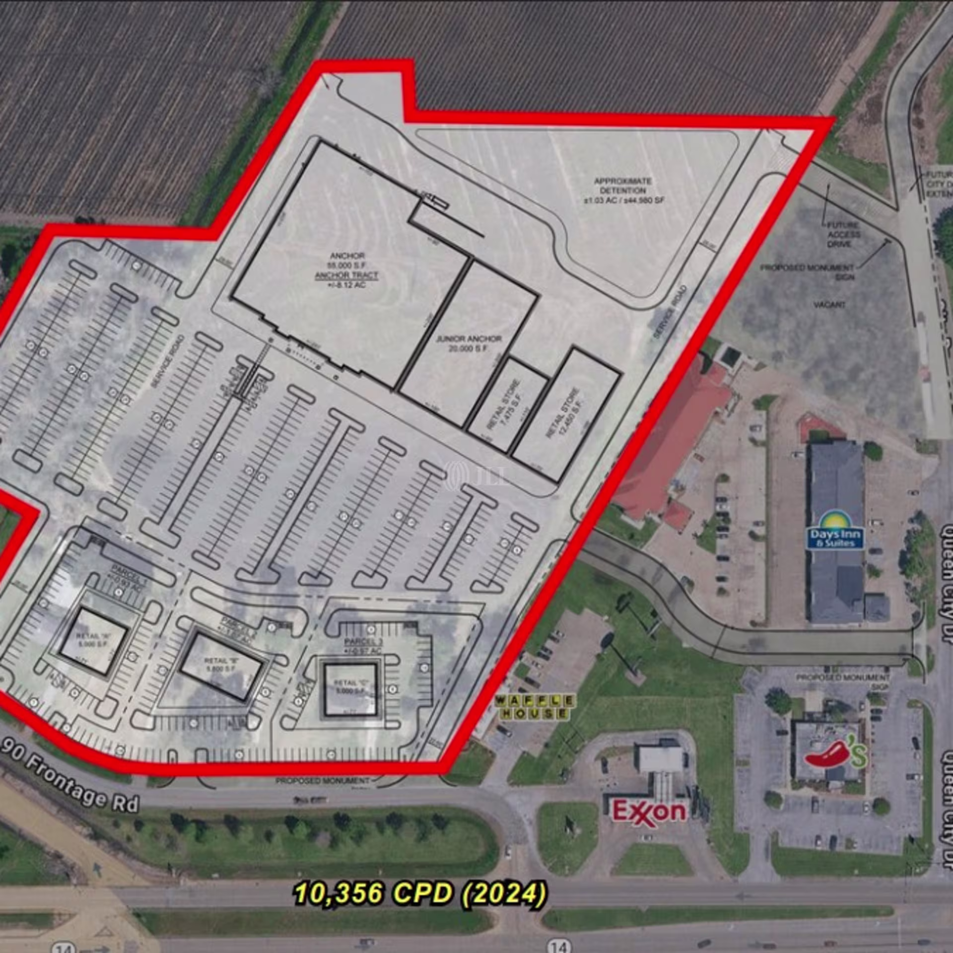 US Hwy 90 E/Center Street