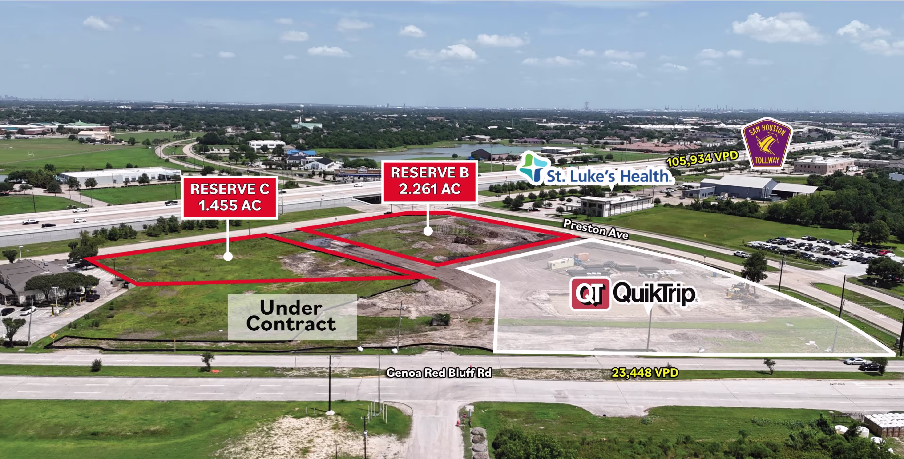NEQ of Sam Houston Tollway & Genoa Red Bluff Rd