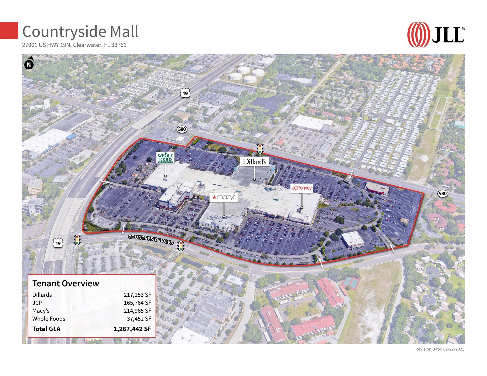 Map Of Clearwater Mall Countryside Mall, 27001 Us Highway 19 N | Jll Properties - Us