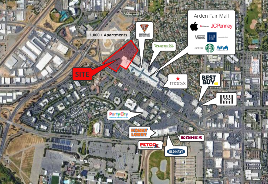 Arden Fair Mall Map Arden Fair Mall, 1601 Arden Way | Jll Properties - Us