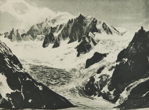 Mont Blanc from near the Convercle Hut Wehrli, Kilchberg (Gebrüder Wehrli)  (Swiss)