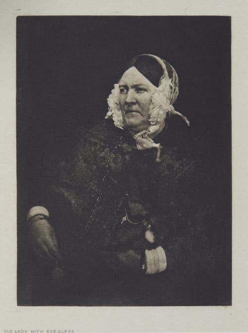Old Lady with Eyeglass Hill, David Octavious  (Scottish, 1802-1870)Adamson, Robert  (Scottish, 1821-1848)
