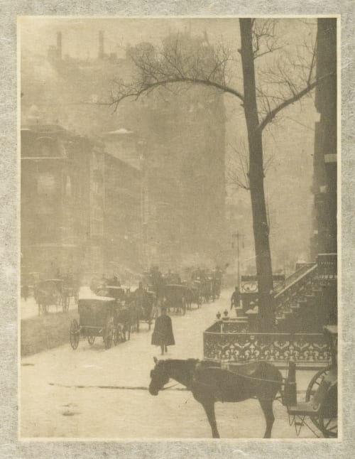 The Street-Design for a Poster Stieglitz, Alfred  (American, 1864-1946)