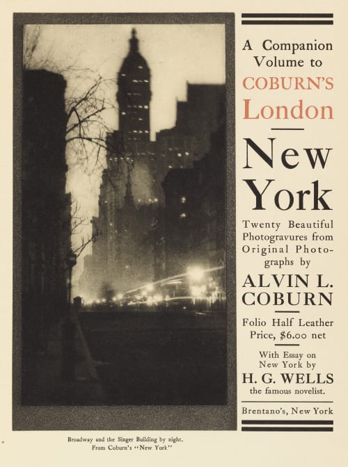 Advertisement for New York Coburn, Alvin Langdon  (American, 1882-1966)