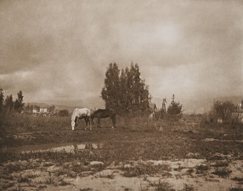 A Pasadena Lanscape Post, W.B.  (American, 1857-1925)