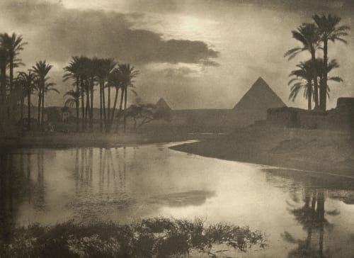 Evening near the Pyramids Ashton, Ernest R.  (British, 1867-1951)