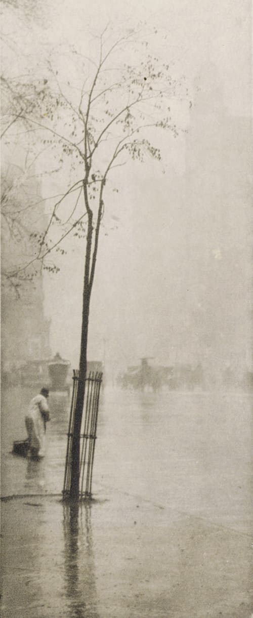 Spring Showers, The Sweeper Stieglitz, Alfred  (American, 1864-1946)