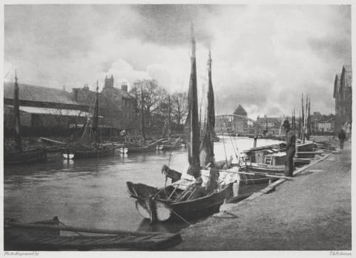 Mouth of River Bure, Great Yarmouth. Davies, G. Christopher  (British, 1849-1922)