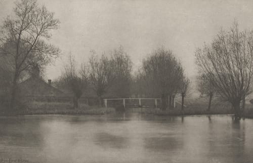 Plate XVIII Mouth of the Old River Stort Emerson, Peter Henry  (British, 1856-1936)