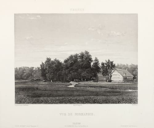 Vue de Normandie Lerebours, Noël Paymal  (French, 1807-1873)