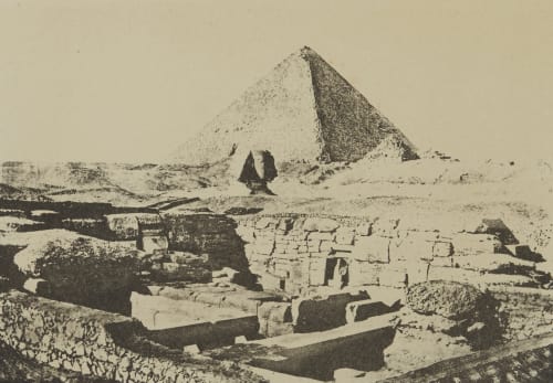 Pyramide de Chops, Sphinx Colossal Geoffray, Stephane  (French, 1827-1895)