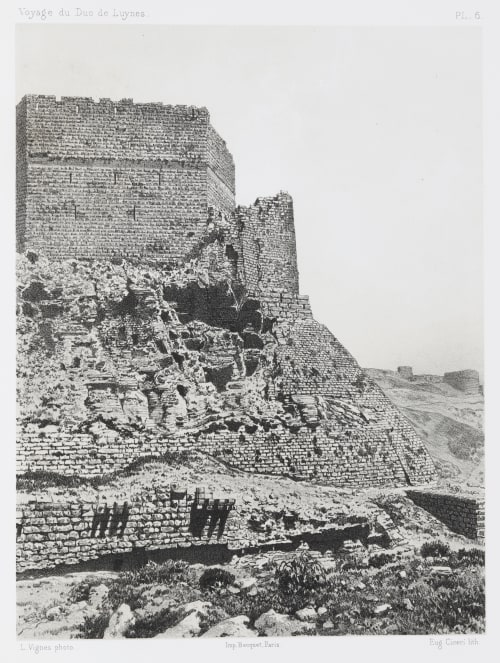 PL. 6 Karak. Face Sud De La Forteresse Sauvaire, Henri  (French, 1831-1896)