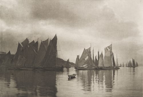 Brixham Trawlers Gale, Joseph Colonel  (British, 1835-1906)