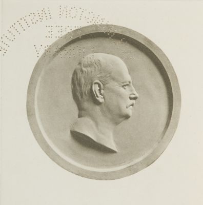Medallion portrait of P.H. Emerson
