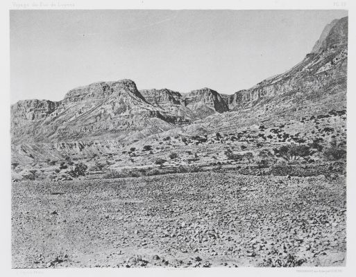 PL. 29 Rivage de la Mer Morte: Vue du Wady Areiye