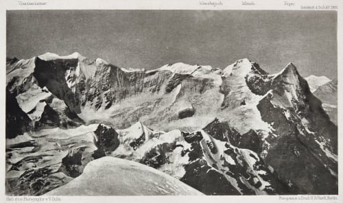 Der Grindelwader – Vieschergrat von Nordosten Sella, Vittorio  (Italian, 1859-1943)