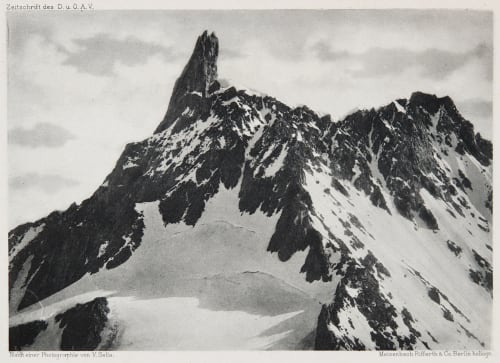 Aiguille du Géant 4013 m Sella, Vittorio  (Italian, 1859-1943)